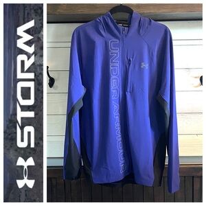 NWOT UNDER ARMOUR Men’s Qualifier Outrun The Storm Full Zip HoodedJacket…